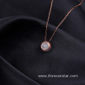 Women Necklace 18K Solid Gold Jewelry Real Diamond